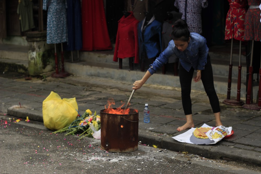 rituel de fin d'année au Vietnam
